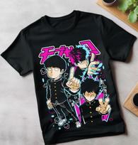 Mob Psycho 100 Cast Anime Manga T-Shirt All-Size Mob Psycho Dimple T-Shirt Tee XXL
