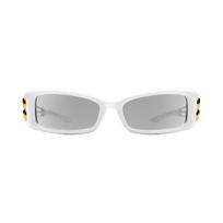 Gentle Monster Wire Lip W2 White Gray Unisex Eyewear ONE SIZE balta