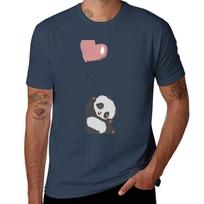 Panda And Balloon TShirt Street Style Casual Tee Shirt S