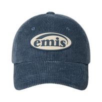 EMIS Rubber Patch Corduroy Ball Cap Ash Blue ONE SIZE mėlyna