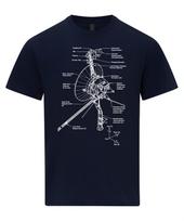 Voyager Space Probe Schematic T-Shirt Nasa T-Shirt Voyager Blueprint XL