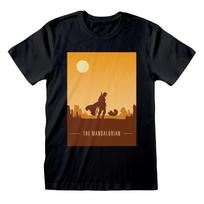 The Mandalorian Retro Poster Official Mens T-Shirt Unisex- XXXL