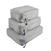 Waterproof Travel Storage Bags Nylon Luggage Organizer Cubes  Business Trip Grey