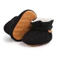 Fleece Infant Walking Shoes 0-18M Warm Baby Shoes Durable Cotton Shoes 0-6 Months/11cm juoda