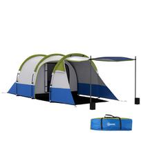 Two Man Two-Room Tent, with Porch and Accessories - Green 420 x 200 x 150 cm žalia