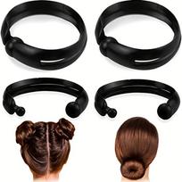 Bun Hair Ties Ponytail Elastic Bands Hair Bun Maker Set for Women, No Crease Soft Comfortable Hair Accessories for Daily Use one size