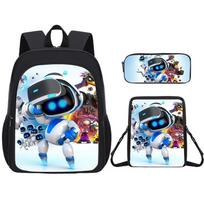 Cosmic Robot Backpack Astrobot Printing Student Schoolbag Satchel Pencil Case Three-Piece Set pencil bag