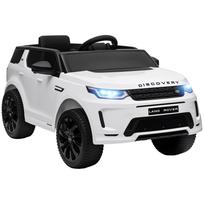 Vaikiškas elektrinis automobilis, 12V vaikiška transporto priemonė su nuotolinio valdymo pultu, LED žibintai, muzika ir garsinis signalas, 3-6 metai, baltas 106 x 65.5 x 51 cm balta