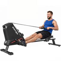 Irklavimo treniruoklis namams Tylus magnetinis irklavimo treniruoklis su 16 pasipriešinimo lygių Išskirtinė programėlė LCD ekranas Telefono laikiklis 153 x 48 x 62.5 cm juoda