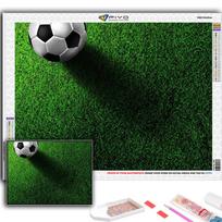 Popular 5D Diy Cross Stitch Soccer Sports Painting Full Drill Cross-Stitch Crafts Kit Wall Sticker Home Decor Full Round 20X30CM