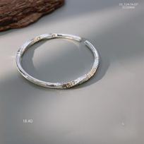Zuyin 999 Glotnus Madingas Nišinis Dizainas Rankenėlė su Ritminiu Raštu Lengvas Prabangus Kasdienis Dėvėjimas Sterlingo Sidabro Apyrankė Moterims Adjustable size