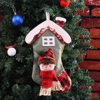 Kalėdinis pakabinamas papuošimas Dovanų maišeliai Saldainių laikymo maišelis Naujųjų metų festivalio vakarėlio dovanos Kalėdinės dekoracijos snowman