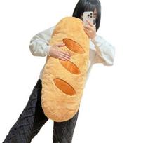 Baguette pagalvė Minkštas kimštas duonos pliušinis žaislas Juokingos bagetės formos pagalvė ant sofos Kalėdinė dovana mergaitėms ir berniukams Sofa lova Naudojimui ant sofos ruda