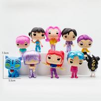 10pcs Kpop Demon Hunters Figure Pvc Model Anime Figurine Collection Statue Desk Decoration Dolls Children Toys Halloween