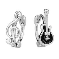 Trendy Guitar Pick Shaped Earrings for Sensitive Skin Everyday Wear Copper Crafted Rock Elegant Jewelry 1