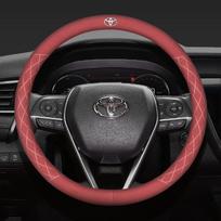 2026 New For Toyota 38cm Suede Car Steering Wheel Cover For Toyota Hilux Aygo Corolla Yaris Rav4 Camry CHR  15 Inch Non-slip Cov