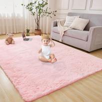 Tie Dye Silk Wool Rug Nordic Soft Non Slip Plush Carpet for Living Room Bedroom Sofa Floor Mat Simple Design 40x60cm door mat