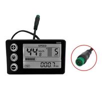 Electric Parts 24V 36V 48V Intelligent S866 Electric Bicycle Bike E-bike Controller LCD Panel 1