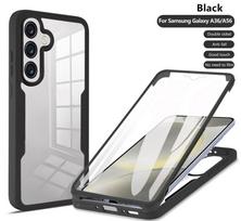 For Samsung Galaxy A56 5G Case 360 Full Body Screen Protector Transparent Cases For Galaxy A56 Shockproof Phone Cover For Galaxy A56 juoda