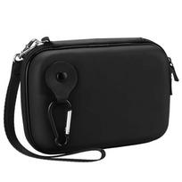 Smūgiams atsparus EVA kietojo disko ir išorinės baterijos laikymo dėklas su užtrauktuku outer size: 11*14.5*4.5cm, inner size: 10*13*3cm juoda