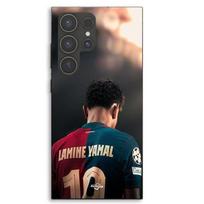 Phone case - MANIACASE - Samsung Galaxy S23 Ultra - Silicone TPU - FC Barcelona Lamine Yamal - Black juoda