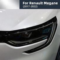 Priekinių žibintų apsauginė plėvelė Renault Megane 4 2017-2022 Dūminė Juoda Skaidri TPU One Size juoda