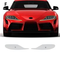 TPU Interior Sticker for Toyota GR Supra 2019-2023 Anti-Scratch Protective Film Transparent / Headlight Film