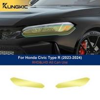 TPU Headlight Protective Film for Honda Civic 2023-2025 Anti-Scratch Smoke One Size juoda