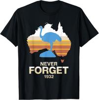 Never Forget 1932 Emu War Australia Humor T-Shirt XXXXL