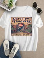 New Drive By Truckers A Blessing and a Curse Short Sleeve All Size White NZ275 XXL