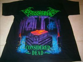 New GORGUTS -Considered Dead Black Men Women all size Shirt E098 L