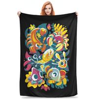 Bugsnax 01 Blankets Multi-function Fleece Sofa Throw Blanket for Couch Bedding Outdoor Throws Bedspread Quilt Size: 75*100cm, Weight: 230 GSM