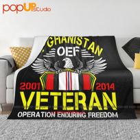 Afghanistan Oef Veteran Operation Enduring Freedom 2001 2014 Eagle Ultra-Soft Blanket Quilt Winter Sofa Cover Bed Covers Size: 75*100cm, Weight: 230 GSM