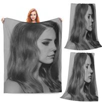 Lana Del Rey Blanket Soft Warm Flannel Throw Blanket Cover for Bed Living room Picnic Travel Home Sofa Size: 75*100cm, Weight: 230 GSM