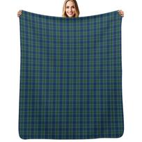 Keith Clan Tartan Throw Blanket Cozy Warm Blanket for Bed Room Decor Size: 75*100cm, Weight: 230 GSM