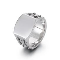 Kalen Punk Men's Finger Ring Polished Stainless Steel Square Ring Anillos Special Colorfast Biker Party Jewelry Gift 8