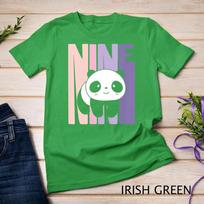 Kids 9 Year Old Cute Panda Birthday Girl 9th B-day T-Shirt Unisex T-shirt 4 M