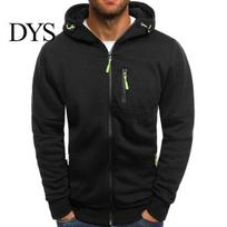 Casual Lightweight Outerwear Men Zip-up Hoodie, Athletic Hooded Jacket, Long Sleeve Sweatshirt Spring Autumn Sports Coats Jacket with Zippered Pockets M juoda