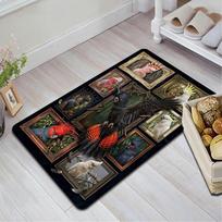 Cockatoo Collection Pattern Rug Floor Mat for Living Room or Bedroom Soft and Comfortable Carpet a Gift for Birthday and Holiday. 40x60cm( 15x23in ) įvairiaspalvis