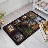 Deer Collection Wall Art Pattern Rug Floor Mat for Living Room or Bedroom Soft and Comfortable Carpet a Gift for Birthday and Holiday. 40x60cm( 15x23in ) įvairiaspalvis