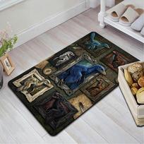 Prehistoric Creatures Pattern Rug Floor Mat for Living Room or Bedroom Soft and Comfortable Carpet a Gift for Birthday and Holiday. 40x60cm( 15x23in ) įvairiaspalvis