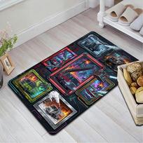 Fire Truck Compilation Pattern Rug Floor Mat for Living Room or Bedroom Soft and Comfortable Carpet a Gift for Birthday and Holiday. 40x60cm( 15x23in ) įvairiaspalvis