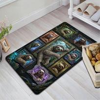 Sloth Frames Fantasy Pattern Rug Floor Mat for Living Room or Bedroom Soft and Comfortable Carpet a Gift for Birthday and Holiday. 40x60cm( 15x23in ) įvairiaspalvis