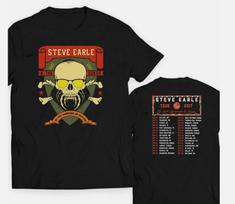 The Dukes Tour 2 sides Steve Earle Shirt Classic Black Unisex S-5XL M