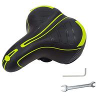 Wide Big Bum Bike Saddle PU Leather Bike Seat Cushion Durable Bike Saddle Replacement  Cruiser Bike