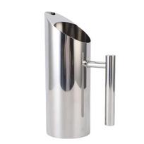 1 Liter Capacity Metal Beverage Pitcher 304 Stainless Steel 1L Metal Pitcher  For Home sidabras