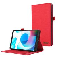 Funda For Redmi Pad 10.6  SE 8.7  11  Pro 12.1  Case Soft Fabric Flip Stand Tablet Shell For Coque Samsung Tab A9 Plus A7 A8 S7 S8 S9 FE Case Cover Redmi Pad SE 8.7 raudona