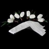 Tulip Flower Party Headdress Korean Headwear Brid Wedding Headband Velvet Women Hair Bands balta