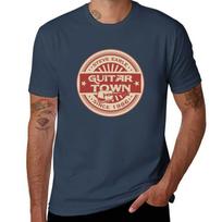 Steve Earle Guitar Town Classic TShirt Basic Crew Neck Short Sleeve Top S