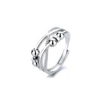 Inel Adjustable Stress Relief Ring, Anti-Anxiety Fidget Toy for Adults & Kids, Spinner Ring with Size Adjustment, Stainless Steel